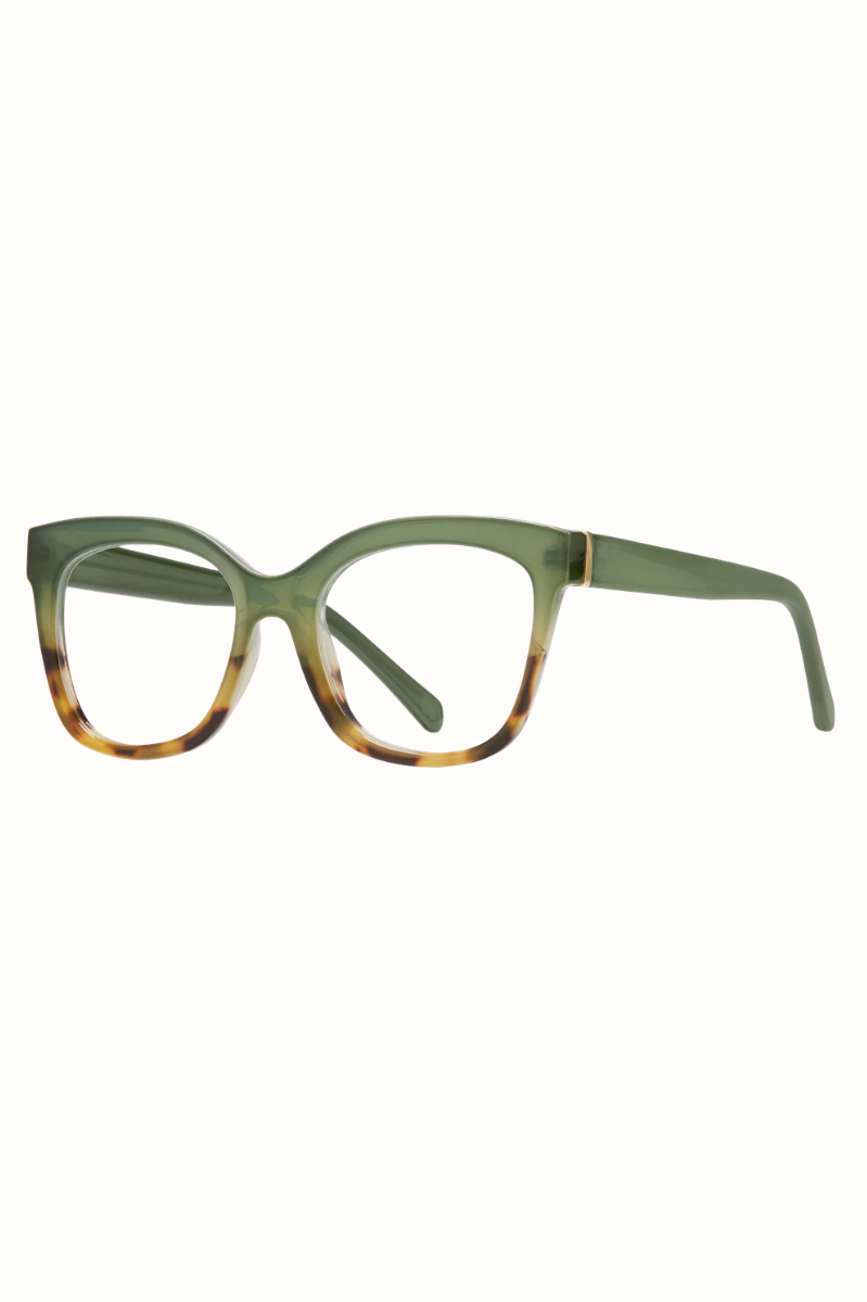 Eco-Sustainable Blue Light Readers | Morgan | Green/Brown/Blue Light