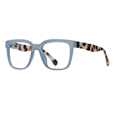 Eco-Sustainable Blue Light Readers | Sutter | Light Blue/Ivory Turquoise + Light Filtering 