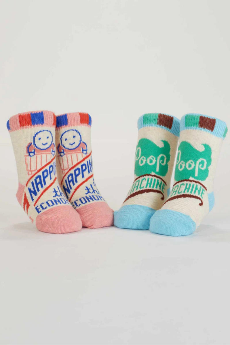 Napping? In This Economy?/Poop Machine Baby Socks