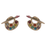 Paint Brush & Palette Teacher Earrings