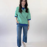 Oversized Stripe Casual Knit Top