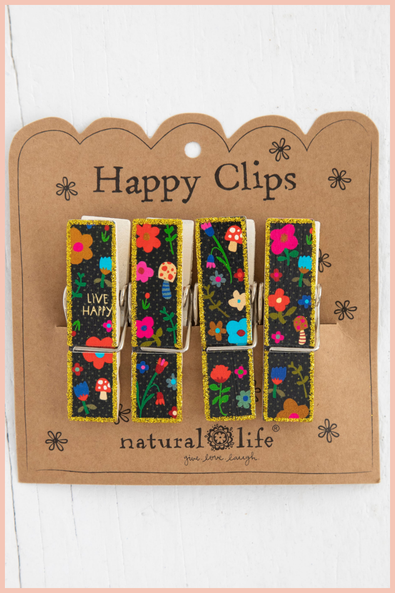 Happy Clips, Set of 4 | Natural Life