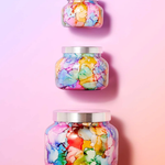 Volcano Rainbow Watercolor Candle | Capri Blue