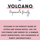 Volcano Rainbow Watercolor Candle | Capri Blue