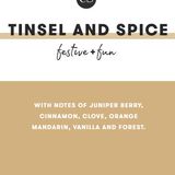 Holiday Pattern Play Candle | Tinsel & Spice