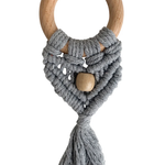 Celeste Macrame Teether + Bead | Grey
