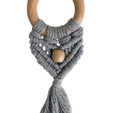 Celeste Macrame Teether + Bead | Grey