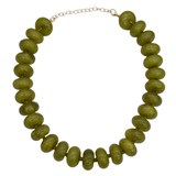 Color Crush Beaded Necklace | Olive Green
