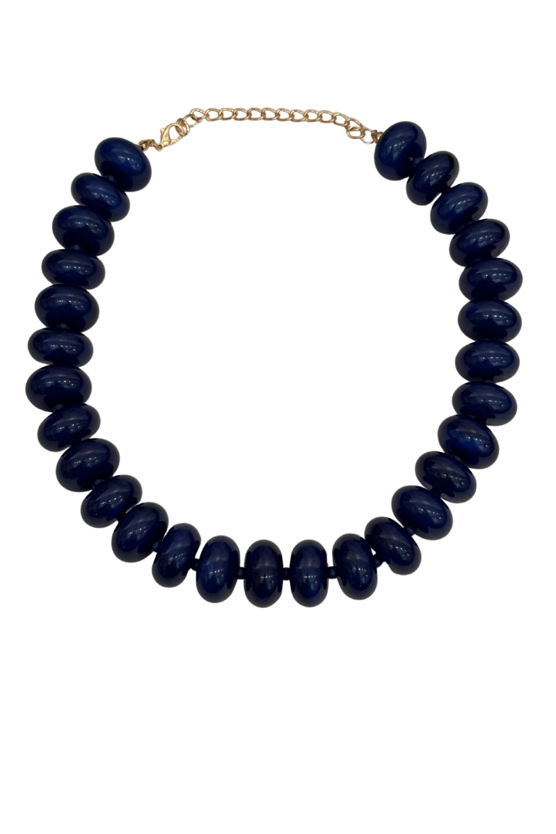 Color Crush Beaded Necklace | Navy