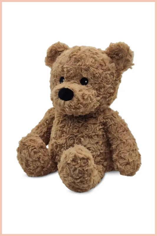 Jr Warmies |  Brown Curly Bear