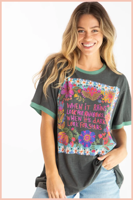 Look For Rainbows Ringer Tee | Natural Life