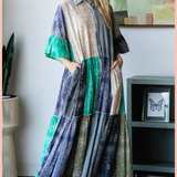 Patchwork Shirt Dress