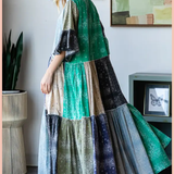 Patchwork Shirt Dress