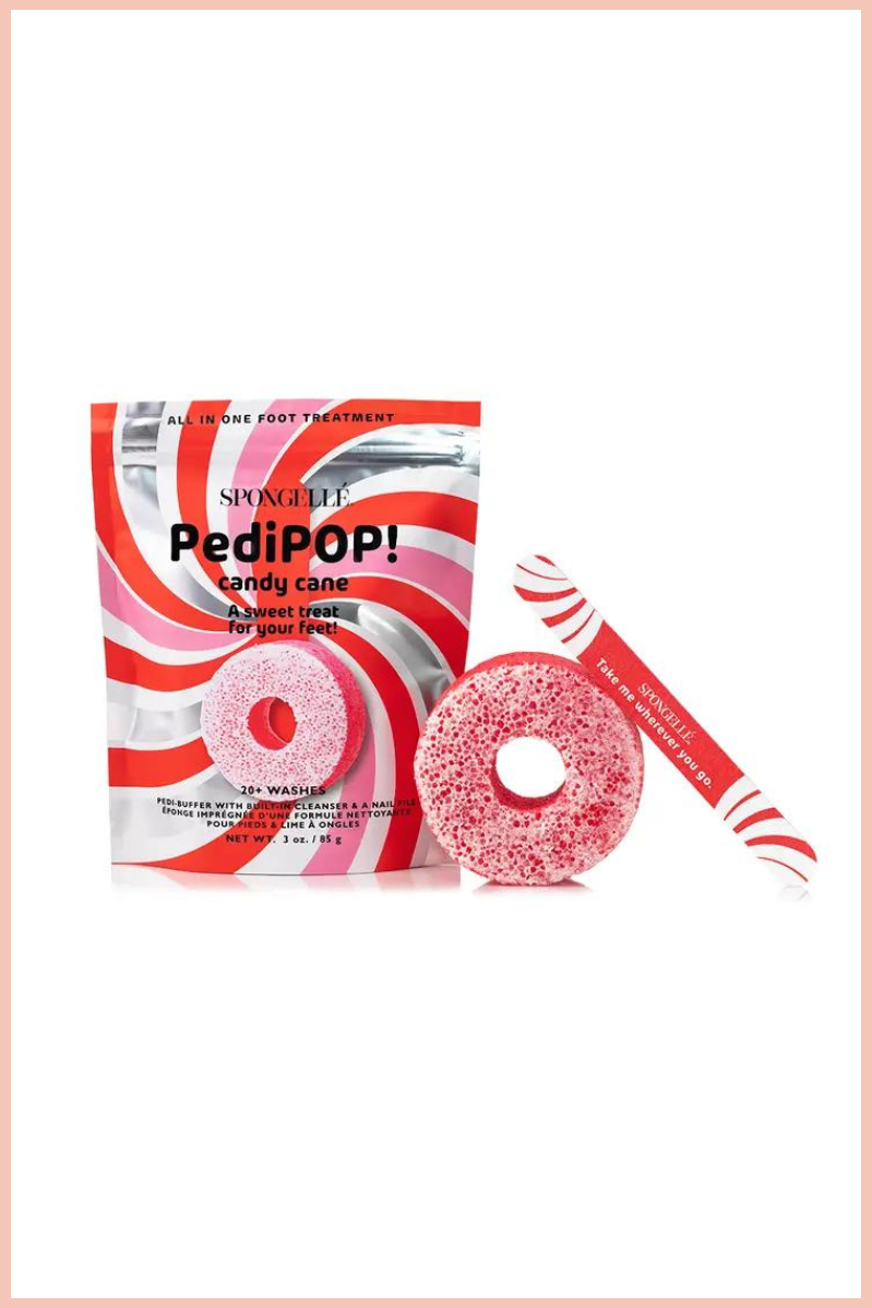 Candy Cane Pedi Buffer | Spongellé