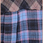 Contrast Plaid Casual Shirt Dress