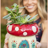 Mushroom Ceramic Planter | Natural Life