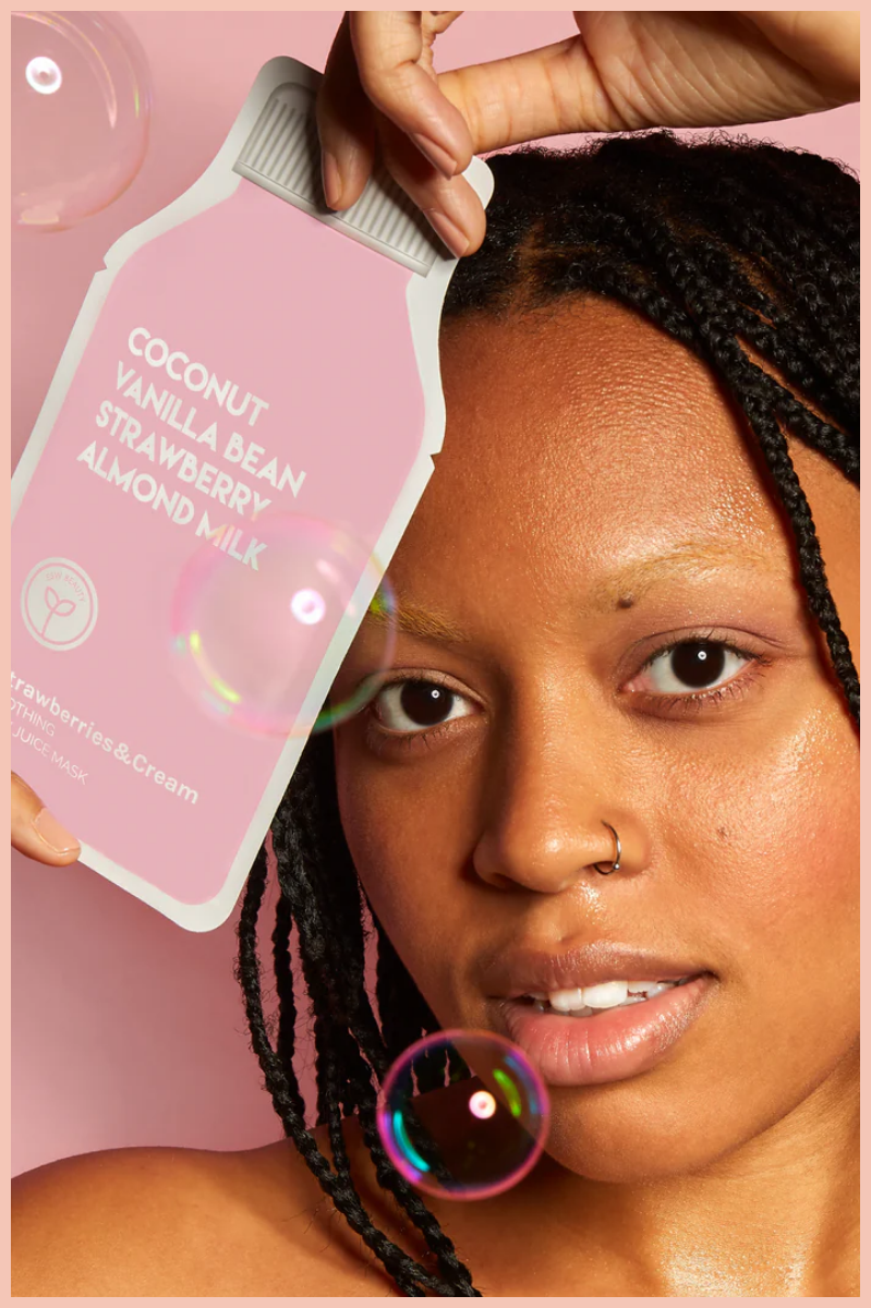 Strawberries + Cream Raw Juice Sheet Mask