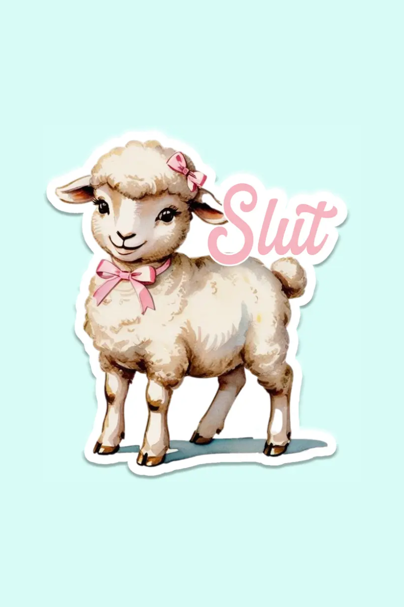 Cute Vintage Lamb | Sticker