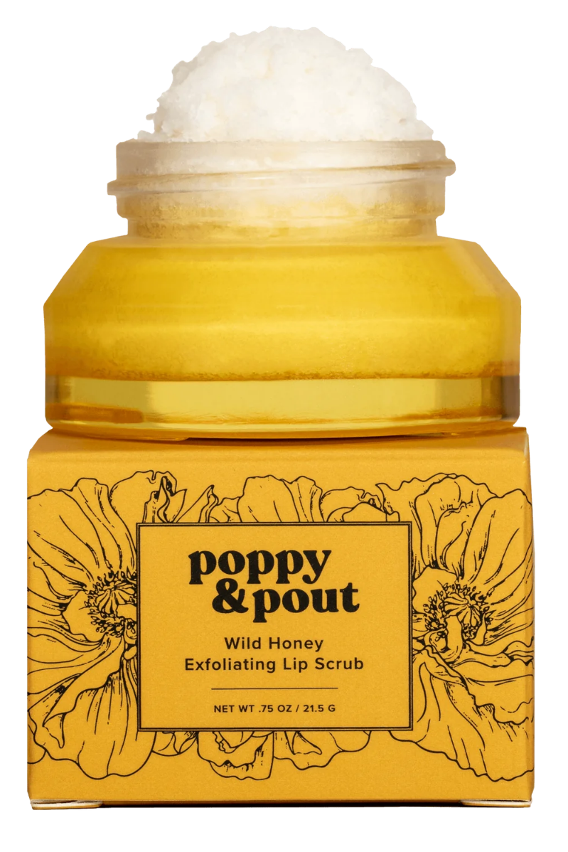 Poppy & Pout Flower Power Lip Scrub - WILD HONEY