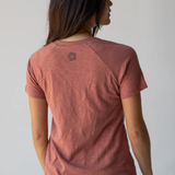 Rust Folk Flower Boho Tee | Natural Life