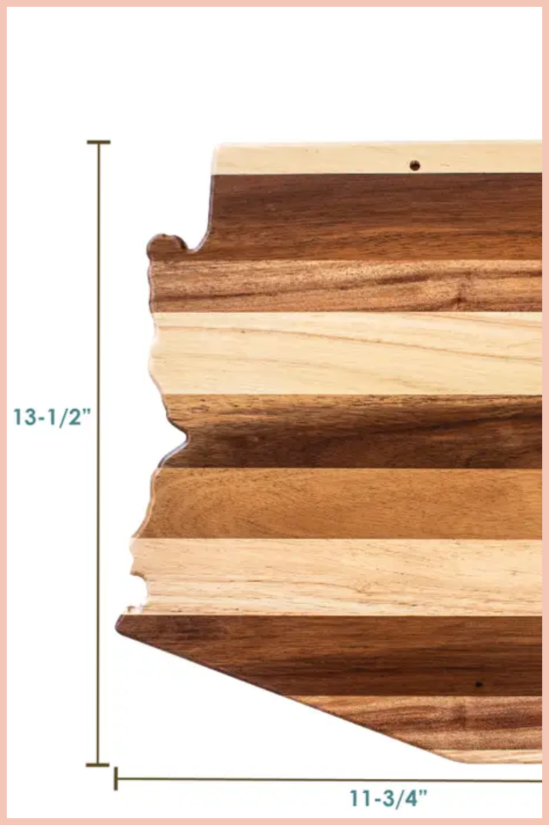 Shiplap Series AZ Serving Board | Natural Wood