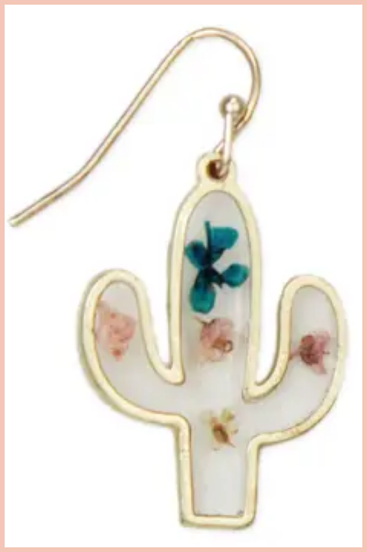 Southwest Dried Flower Earrings