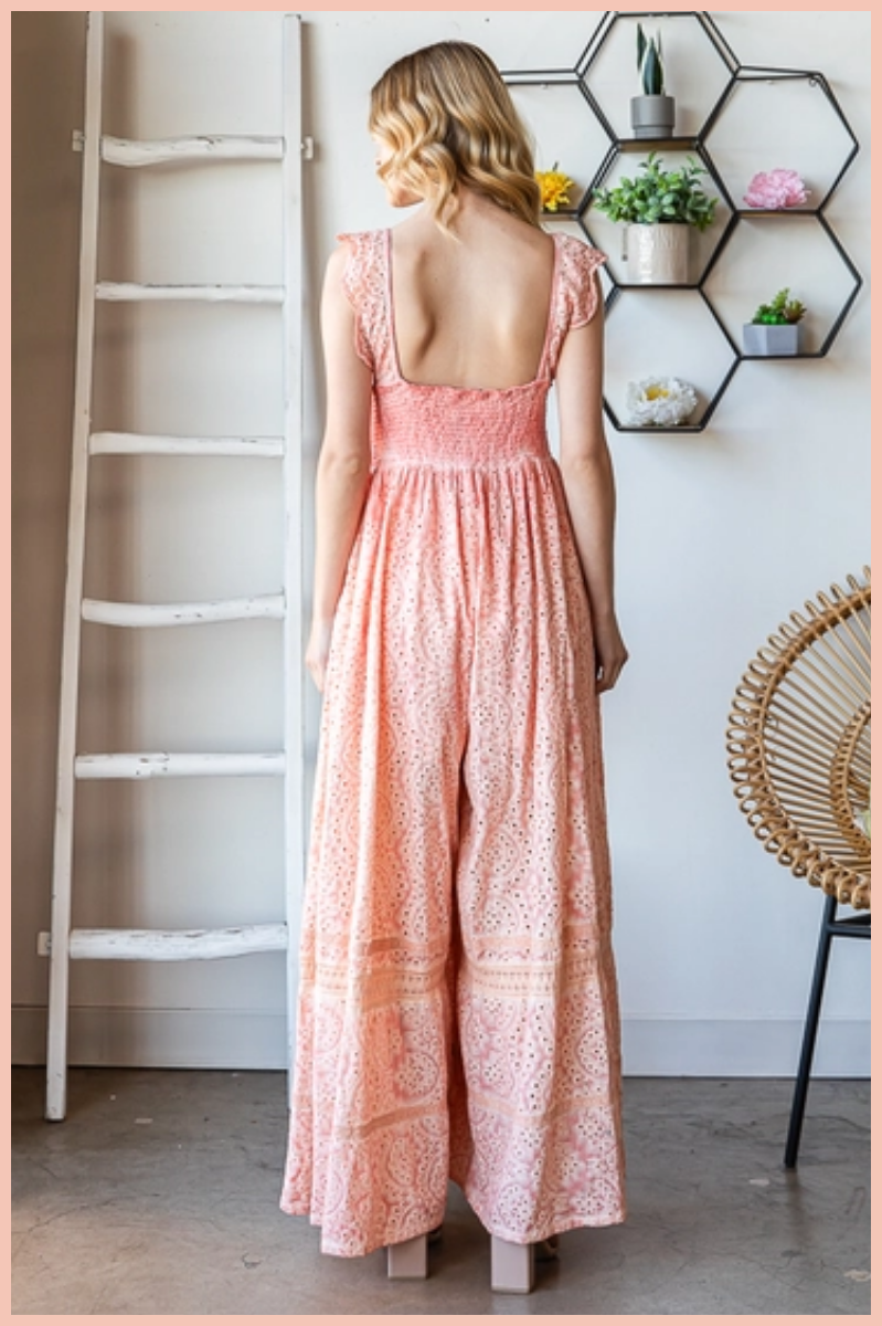 Eyelet jumpsuit shop