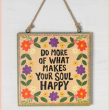 Porch Sign | Do More Happy | Natural Life