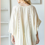 Washed Lace Tunic Top