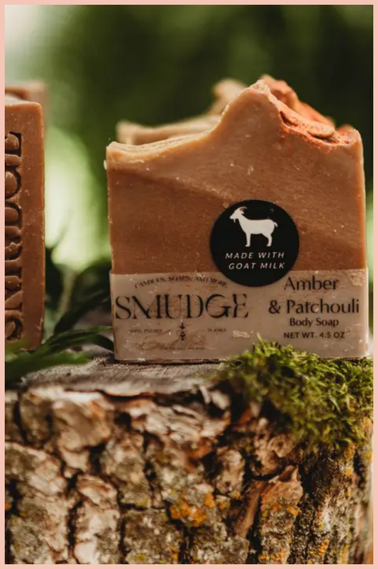 Amber + Patchouli Goat Milk Bar Soap - 4.5oz