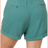 Drawstring Linen Shorts