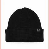C.C. SLOUCHY CUFF BEANIE | BLACK