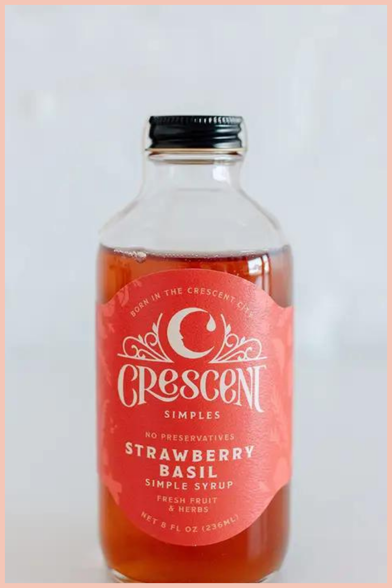 STRAWBERRY BASIL SIMPLE SYRUP | CRESCENT SIMPLE