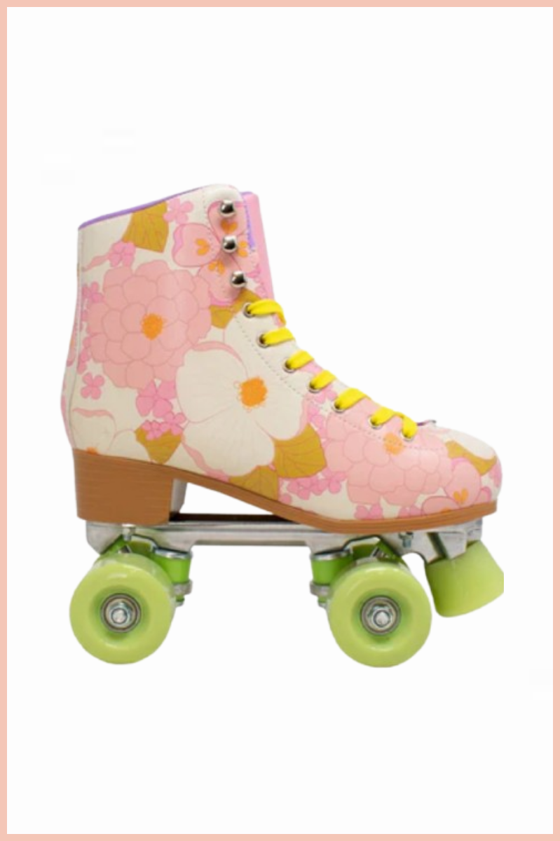 Floral Pastel Roller Skates