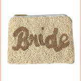 Bride Beaded Coin Purse | Ivory/Gold