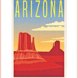 Arizona Sunset Sustainable Wood Postcard