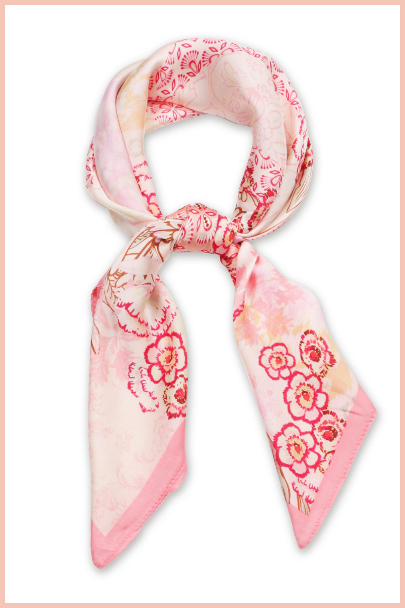 Flower Silky Scarf