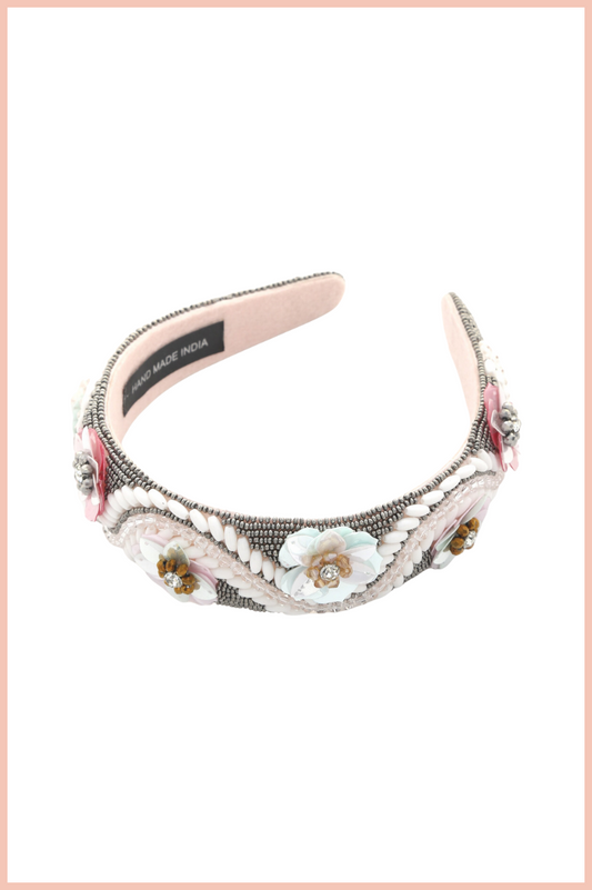 SEQUIN FLOWER SEED BEAD HEADBAND | MORE COLORS AVAILABLE!