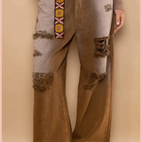 Vintage Washed Wide Leg Pant