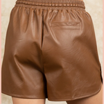 Faux Leather Shorts