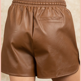 Faux Leather Shorts