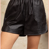 Faux Leather Shorts