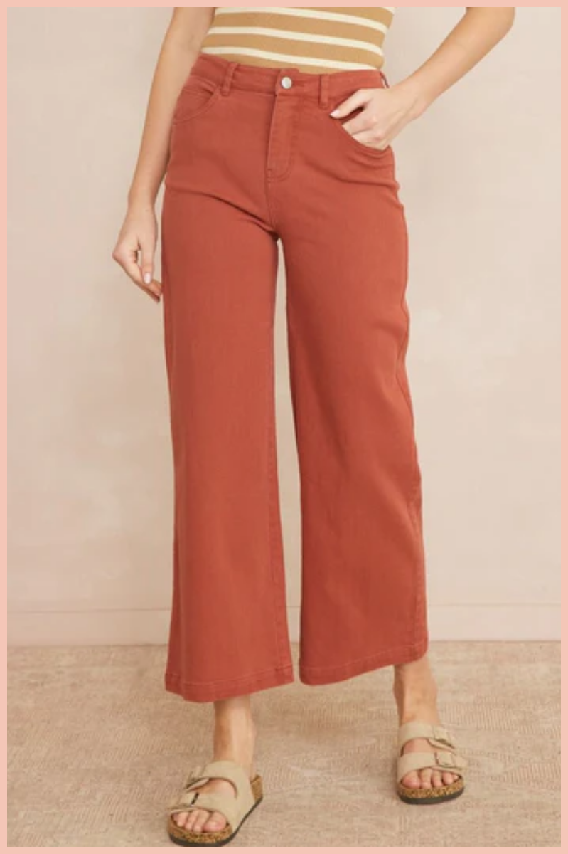 High Waisted Wide Leg Pants