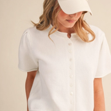 Short Sleeve Sweater Cardigan