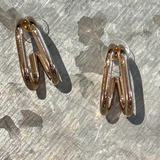 Double Hoop Gold Earring