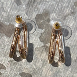 Double Hoop Gold Earring