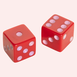Colorful Dice Set of 2 | Peace Love Mahjong