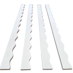 White Wavy Mahjong Rack Pusher Set | Peace Love Mahjong