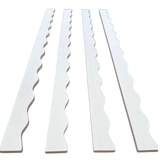 White Wavy Mahjong Rack Pusher Set | Peace Love Mahjong