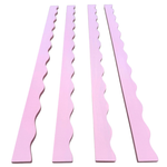 Peace Love Mahjong | Wavy Mahjong Rack Pusher Set | Light Pink